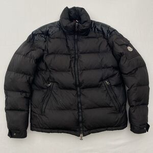 Moncler Puffer Jacket Coat Mens XL 4 Black Down Filled Chevalier Giubbotto
